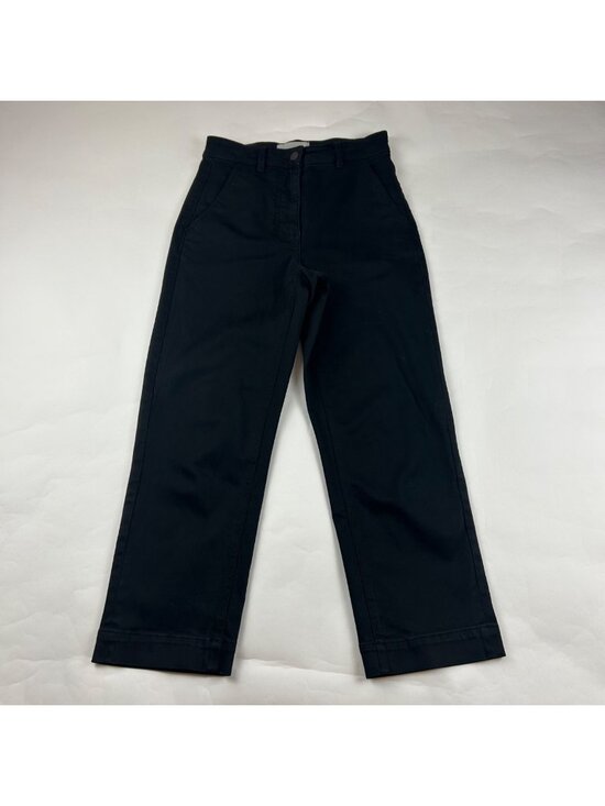 Everlane Pants - Everlane Black Canvas High Rise Ankle Pant 0